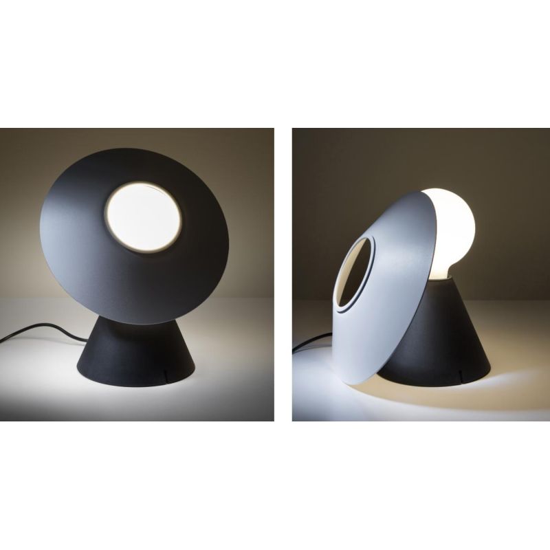 FANTE LAMPADA DA TAVOLO DESIGN MODERNO NERA O ROSSO ATTACCO E27 MARCHIO STILNOVO STILNOVO MA&DE - Cristalensi Shop Online