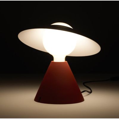 FANTE LAMPADA DA TAVOLO DESIGN MODERNO NERA O ROSSO ATTACCO E27 MARCHIO STILNOVO STILNOVO MA&DE - Cristalensi Shop Online