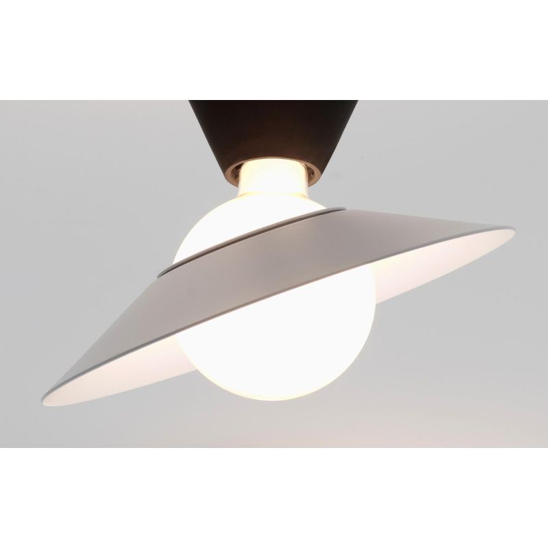 FANTE PLAFONIERA DESIGN MODERNO NERA O ROSSA MATTONE ATTACCO E27 MARCHIO STILNOVO STILNOVO MA&DE - Cristalensi Shop Online