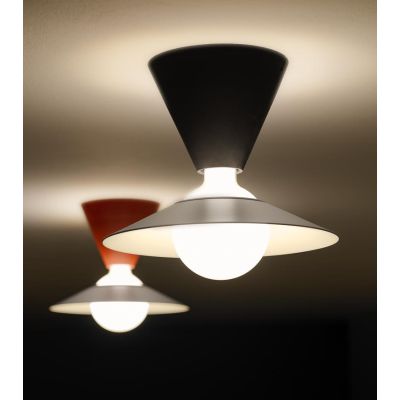 FANTE PLAFONIERA DESIGN MODERNO NERA O ROSSA MATTONE ATTACCO E27 MARCHIO STILNOVO STILNOVO MA&DE - Cristalensi Shop Online