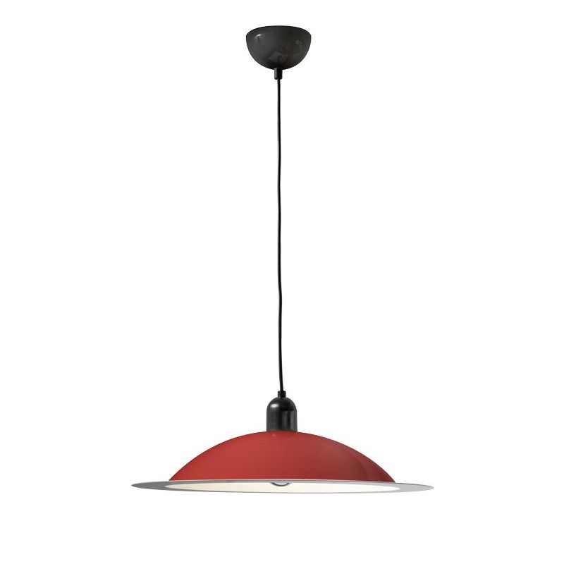 LAMPIATTA SOSPENSIONE SINGOLA DIAMETRO CM 50 5 COLORI IN STILE VINTAGE MARCHIO STILNOVO STILNOVO MA&DE - Cristalensi Shop Online