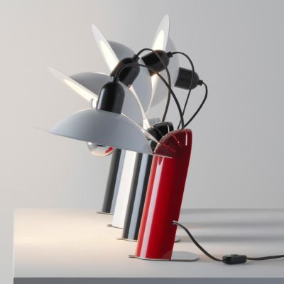 LAMPIATTA LAMPADA DA TAVOLO O DA PARETE IN STILE VINTAGE BIANCA NERA O ROSSA MARCHIO STILNOVO STILNOVO MA&DE - Cristalensi Shop