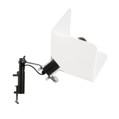 TRIEDRO LAMPADA CON MORSETTO DAL DESIGN MODERNO BIANCA CON ATTACCO E27 MARCHIO STILNOVO STILNOVO MA&DE - Cristalensi Shop Online