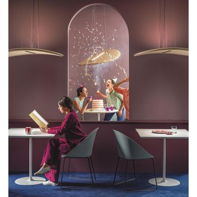 DERBY SOSPENSIONE MODERNA DIMMERABILE CON SCHERMATURA DARKLIGHT LED 21W LUCE 3000K DI STILNOVO STILNOVO MA&DE - Cristalensi Shop