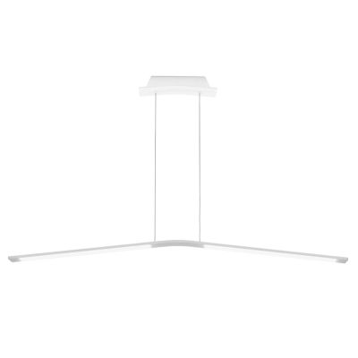 LAMA SOSPENSIONE DI LINEA LIGHT LED 45W BIEMISSIONE BIANCA O NERA STILNOVO MA&DE - Cristalensi Shop Online