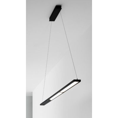 TABLET PX LINEA LIGHT SOSPENSIONE DI 136 CM 46W LED BIANCA O NERA MODERNA LUCE DIREZIONABILE STILNOVO MA&DE - Cristalensi Shop O