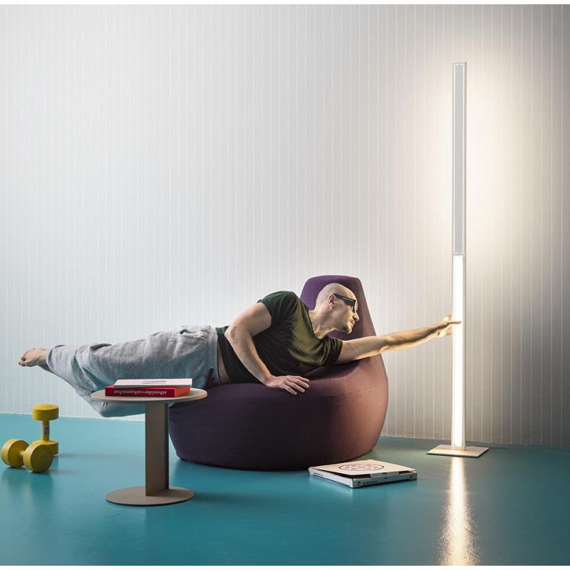 TABLET FL LINEA LIGHT PIANTANA H 192,6 CM 36W LED BIANCA O NERA MODERNA LUCE DIMMERABILE STILNOVO MA&DE - Cristalensi Shop Onlin