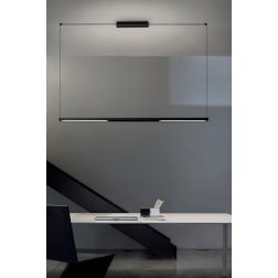 TABLET P1 SOSPENSIONE DI 96 CM 23W LED BIANCA O NERA MODERNA LUCE DIREZIONABILE STILNOVO MA&DE - Cristalensi Shop Online