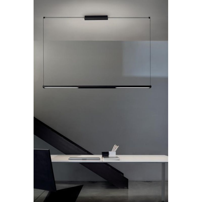 TABLET P1 SOSPENSIONE DI 96 CM 23W LED BIANCA O NERA MODERNA LUCE DIREZIONABILE STILNOVO MA&DE - Cristalensi Shop Online