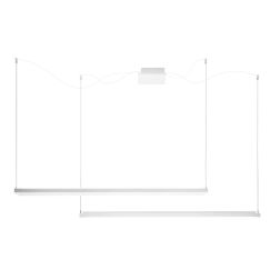 TABLET P2 LAMPADARIO A SOSPENSIONE 2 LUCI LED 41W BIANCA O NERA MODERNA CON LUCI DIREZIONABILI STILNOVO MA&DE - Cristalensi Shop 2