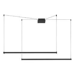 TABLET P2 LAMPADARIO A SOSPENSIONE 2 LUCI LED 41W BIANCA O NERA MODERNA CON LUCI DIREZIONABILI STILNOVO MA&DE - Cristalensi Shop