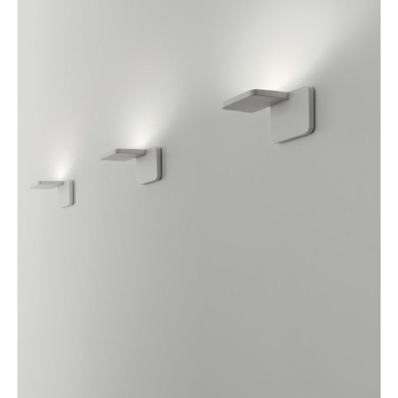 QUAD W APPLIQUE DESIGN MODERNO LED 19W LUCE 3000K BIANCA O NERA ORIGINALE 2 QUADRATI STILNOVO MA&DE - Cristalensi Shop Online