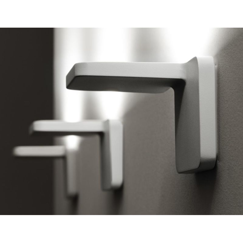 QUAD W APPLIQUE DESIGN MODERNO LED 19W LUCE 3000K BIANCA O NERA ORIGINALE 2 QUADRATI STILNOVO MA&DE - Cristalensi Shop Online