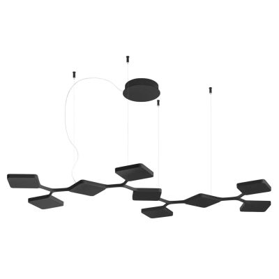 QUAD P9 GRANDE SOSPENSIONE A 9 MODULI LED 91W LUCE 3000K BIANCO O NERO ORIGINALE E MODERNO STILNOVO MA&DE - Cristalensi Shop Onl