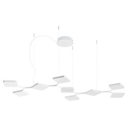 QUAD P9 GRANDE SOSPENSIONE A 9 MODULI LED 91W LUCE 3000K BIANCO O NERO ORIGINALE E MODERNO STILNOVO MA&DE - Cristalensi Shop Onl 2