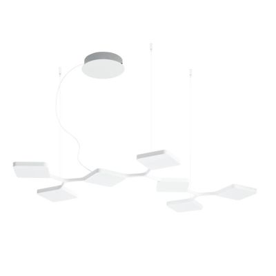 QUAD P7 SOSPENSIONE A 7 MODULI LED 42W LUCE 3000K BIANCO O NERO ORIGINALE E MODERNO STILNOVO MA&DE - Cristalensi Shop Online