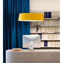 OXYGEN SOSPENSIONE DIAMETRO 75 CM A LED 50W DISPONIBILE 4 COLORI LINEA LIGHT STILNOVO MA&DE - Cristalensi Shop Online