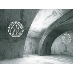 WELL S50 LAMPADARIO SOSPENSIONE DIAMETRO 50 CM LED 60W DIMMERABILE MODERNO BIANCO PROMOINGROSS - Cristalensi Shop Online 2