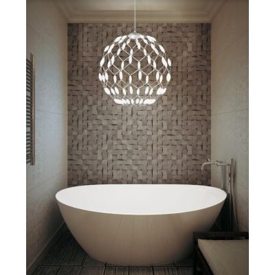 WELL S60 LAMPADARIO SOSPENSIONE DIAMETRO 60 CM LED 72W DIMMERABILE MODERNO BIANCO PROMOINGROSS - Cristalensi Shop Online