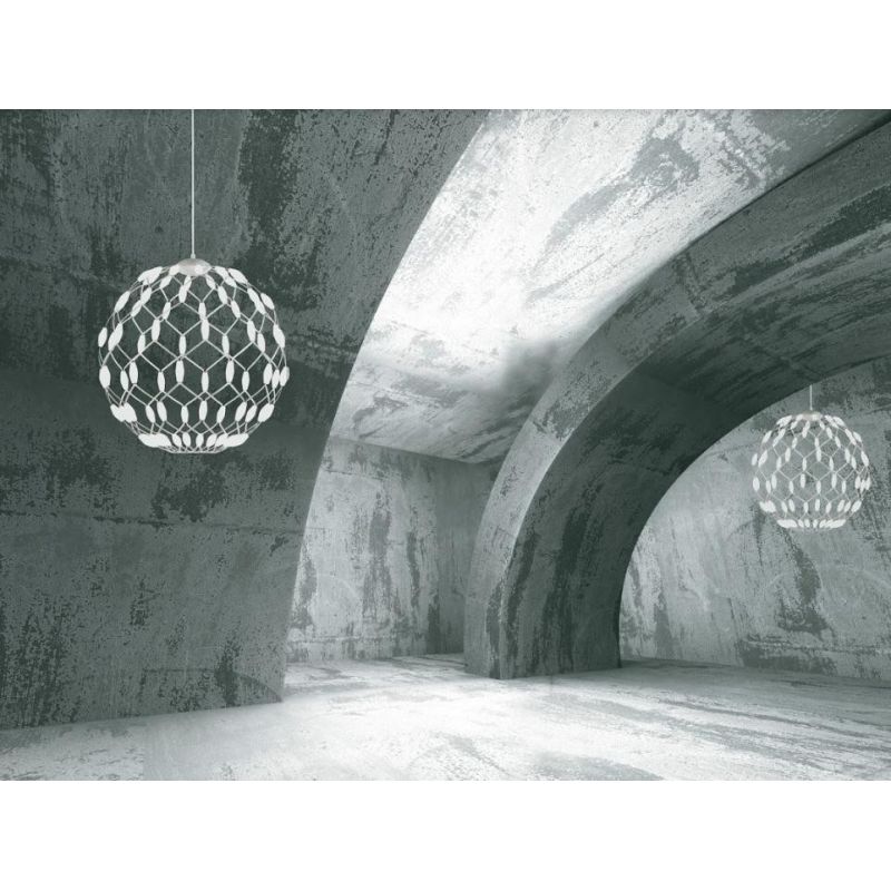 WELL S60 LAMPADARIO SOSPENSIONE DIAMETRO 60 CM LED 72W DIMMERABILE MODERNO BIANCO PROMOINGROSS - Cristalensi Shop Online