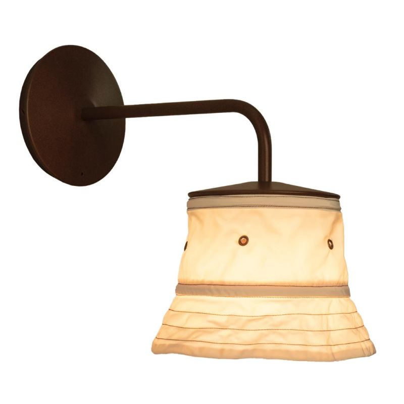 FH05 FISHATS LAMPADA A PARETE ORIGINALE IN ALLUMINIO CON CAPPELLO IN POLIESTERE 4 COLORI DISPONIBILI TOSCOT - Cristalensi Shop O