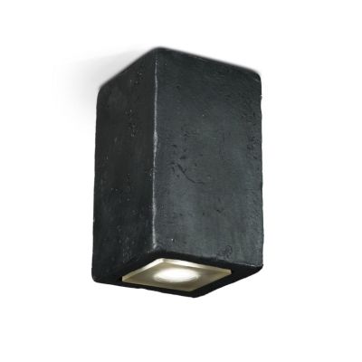 SMITH PLAFONIERA RUSTICA H13 CM IP65 LED 3,5W LUCE 3000K O 2700K IN TERRACOTTA MADE IN ITALY TOSCOT - Cristalensi Shop Online