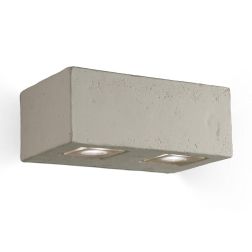 SMITH APPLIQUE RUSTICA IP65 LED 10,5W LUCE 3000K O 2700K IN TERRACOTTA MADE IN ITALY BI-EMISSIONE TOSCOT - Cristalensi Shop Onli