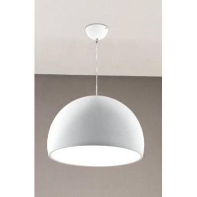 2042 SOSPENSIONE IN METALLO BIANCO DIAMETRO 46 CM CON LED INTEGRATO DA 42W AFFRALUX - Cristalensi Shop Online