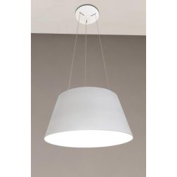 2056 SOSPENSIONE IN METALLO BIANCO DIAMETRO 45 CM CON LED INTEGRATO DA 30W AFFRALUX - Cristalensi Shop Online 2