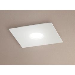 2078 FLET PLAFONIERA PICCOLA LATO 23 CM CON LAMPADINA SOSTITUIBILE MODERNA ECONOMICA AFFRALUX - Cristalensi Shop Online 2