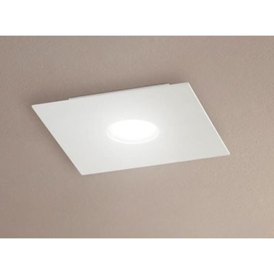 2078 FLET PLAFONIERA PICCOLA LATO 23 CM CON LAMPADINA SOSTITUIBILE MODERNA ECONOMICA AFFRALUX - Cristalensi Shop Online