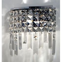 2230 APPLIQUE IN METALLO CROMATO CON CRISTALLI A LOSANGA DI AFFRALUX AFFRALUX - Cristalensi Shop Online 2
