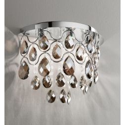 AFFRALUX HEMIDARK APPLIQUE CON CRISTALLI FUME' LAMPADINE SOSTITUIBILI AFFRALUX - Cristalensi Shop Online 2