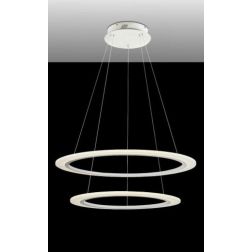 2307 SOSPENSIONE IN METALLO BIANCO E DIFFUSORI IN ACRILICO A LED DA 36W AFFRALUX - Cristalensi Shop Online 2