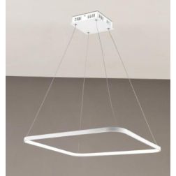 2331 SOSPENSIONE QUADRATA BIANCA A LED INTEGRATA DA 28W MODERNA AFFRALUX - Cristalensi Shop Online 2