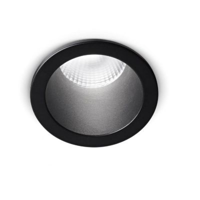 FARETTO DA INCASSO IN ALLUMINIO BIANCO O NERO LED 8W LUCE 3000K O 4000K ANGOLO LUCE 38° GEA LUCE - Cristalensi Shop Online
