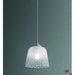 ALICE D25 SOSPENSIONE SINGOLA IN VETRO AMBRA FUME O BIANCO CON EFFETTO BALLOTON GEA LUCE GEA LUCE - Cristalensi Shop Online 2