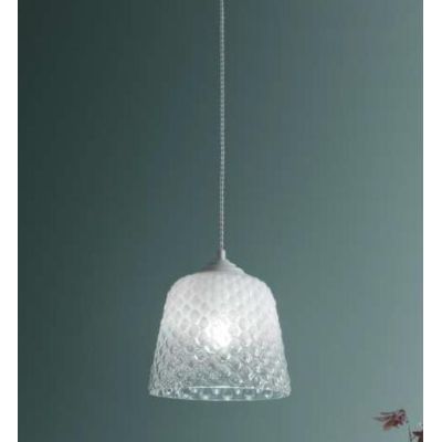 ALICE D40 SOSPENSIONE SINGOLA IN VETRO AMBRA FUME O BIANCO CON EFFETTO BALLOTON GEA LUCE GEA LUCE - Cristalensi Shop Online