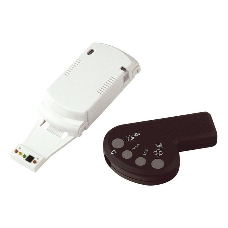 SOFFIO VENTILATORE SENZA LUCE BIANCO O GRIGIO CON PALE TRASPARENTI D100 CON TELECOMANDO INCLUSO Italexport - Cristalensi Shop On