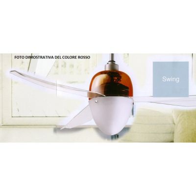 SWING VENTILATORE A SOFFITTO CON CALOTTA IN 5 COLORI LED 12W LUCE 3000K CON TELECOMANDO INCLUSO Italexport - Cristalensi Shop On