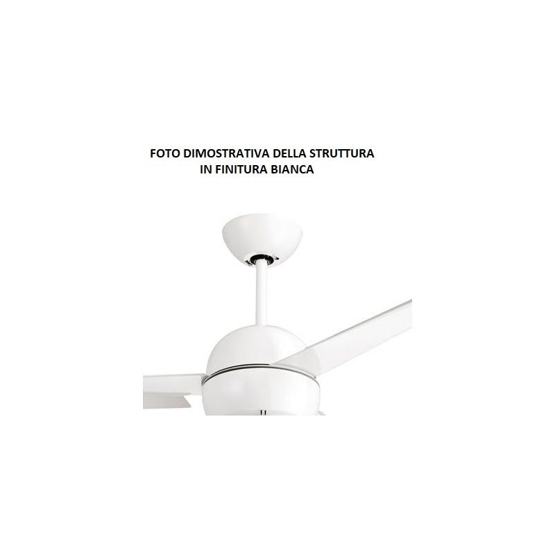SWING METAL ECO VENTILATORE A SOFFITTO BIANCO O GRIGIO PORTALAMPADE E27 TELECOMANDO INCLUSO Italexport - Cristalensi Shop Online