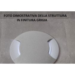 CECI 120 TRE TAGLI INCASSO CARRABILE IN RESINA NERO O GRIGIO CON LAMPADINA LED SOSTITUIBILE DARK LIGHT - Cristalensi Shop Online 2