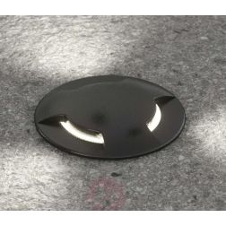 CECI 120 TRE TAGLI INCASSO CARRABILE IN RESINA NERO O GRIGIO CON LAMPADINA LED SOSTITUIBILE DARK LIGHT - Cristalensi Shop Online