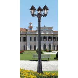 GIGIBISSO ANNA LAMPIONE H209 CM IP55 CON LANTERNE BIANCO O NERO IN RESINA ECONOMICO MADE IN ITALY DARK LIGHT - Cristalensi Shop