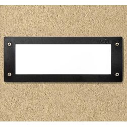 LETI 300 INCASSO IN RESINA NERA, BIANCA O GRIGIA E SCHERMO BIANCO IP66 CON PORTALAMPADE 1XE27 DARK LIGHT - Cristalensi Shop Onli