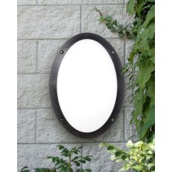 MADDI APPLIQUE DA ESTERNI IP66 OVALE BIANCA,GRIGIA O NERA MADE IN ITALY FUMAGALLI DARK LIGHT - Cristalensi Shop Online