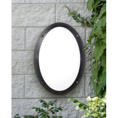 MADDI APPLIQUE DA ESTERNI IP66 OVALE BIANCA,GRIGIA O NERA MADE IN ITALY FUMAGALLI DARK LIGHT - Cristalensi Shop Online