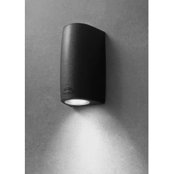 MARTA APPLIQUE DA ESTERNO A CILINDRO IP55 BIANCO,GRIGIO O NERO MONO EMISSIONE MODERNA DARK LIGHT - Cristalensi Shop Online