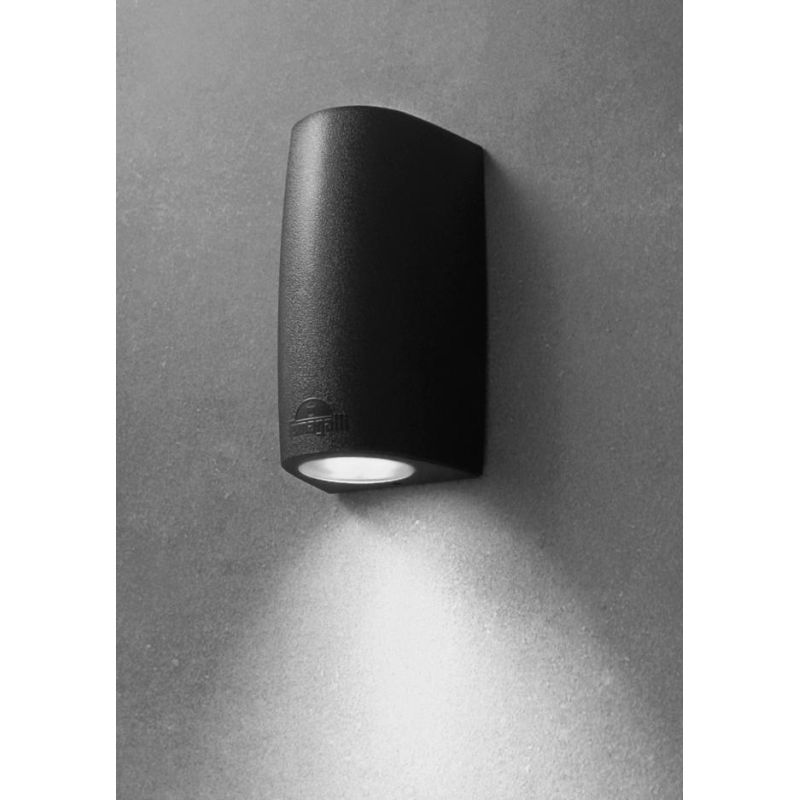 MARTA APPLIQUE DA ESTERNO A CILINDRO IP55 BIANCO,GRIGIO O NERO MONO EMISSIONE MODERNA DARK LIGHT - Cristalensi Shop Online