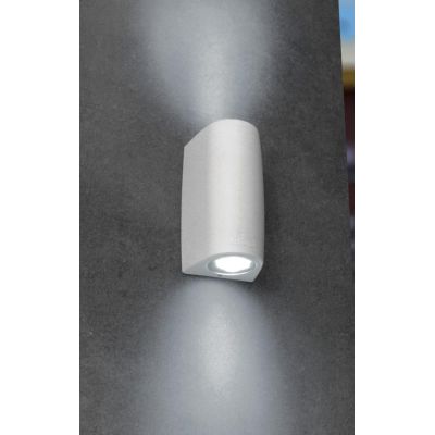 MARTA APPLIQUE DA ESTERNO A CILINDRO IP55 BIANCO,GRIGIO O NERO DOPPIA EMISSIONE DI LUCE MODERNA DARK LIGHT - Cristalensi Shop On